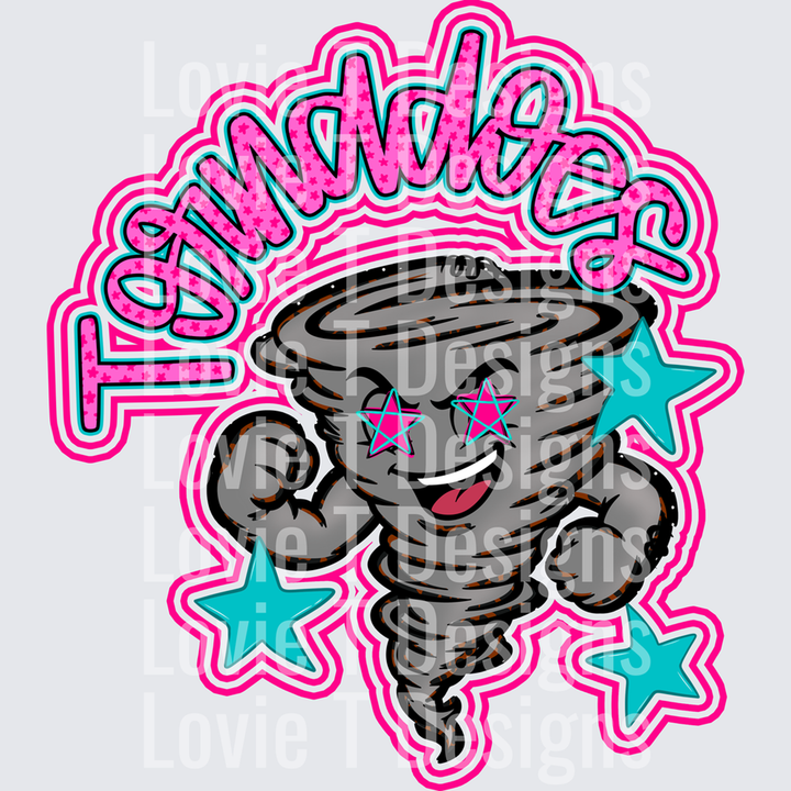 Tornadoes Pink – DTF Transfer