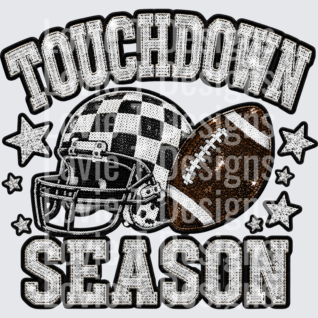 Touchdown Season Faux Sequin – DTF Transfer