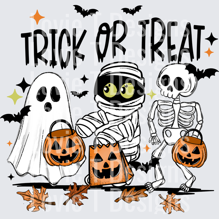 Trick or Treat Mummy Crew – DTF Transfer