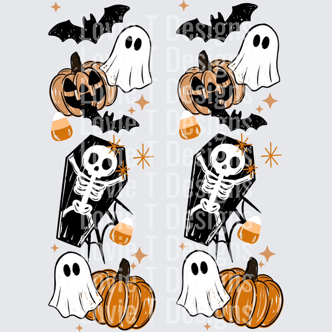 Wake Me Up When It’s Halloween Sleeve – DTF Transfer