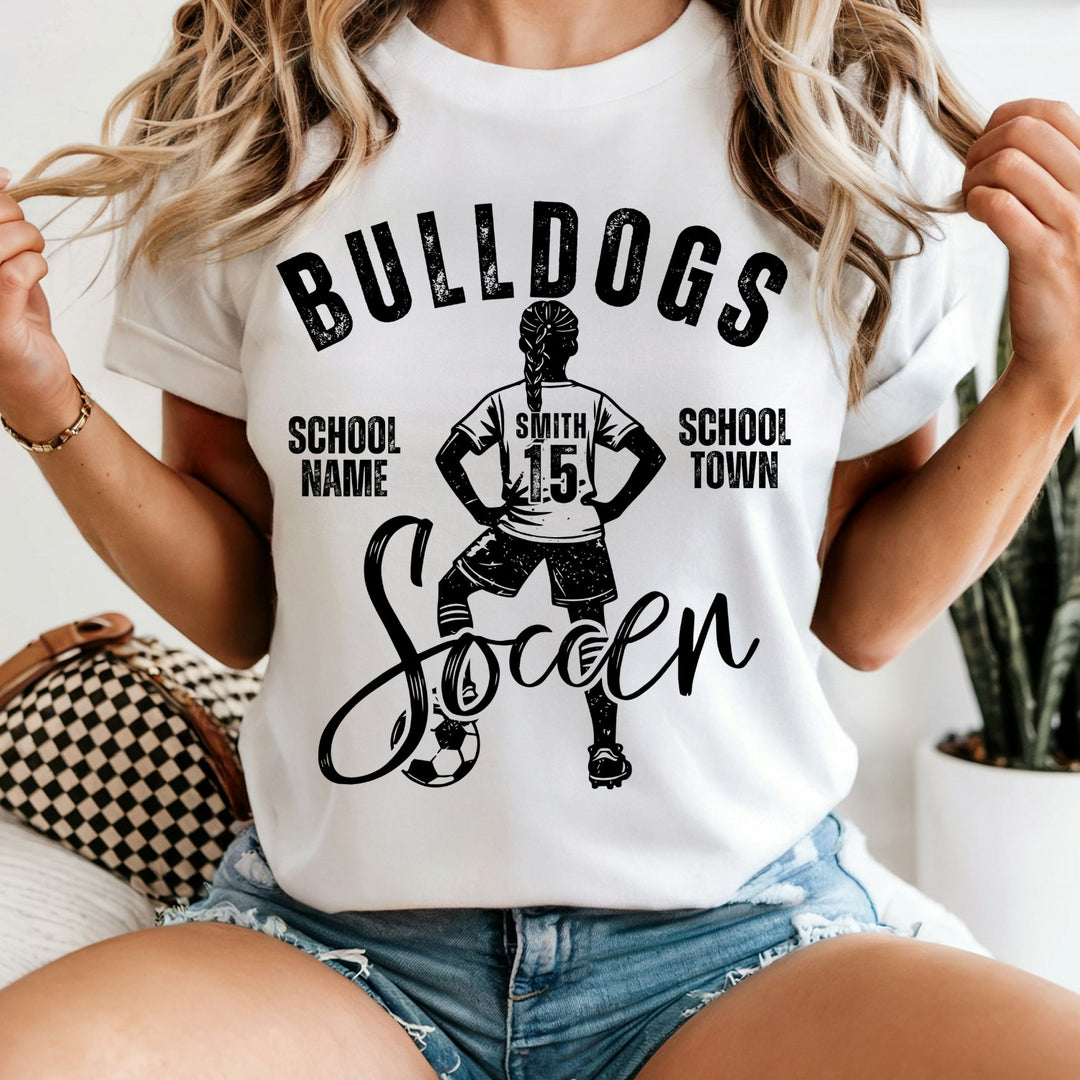 Vintage Soccer Team customizable DTF transfer mockup