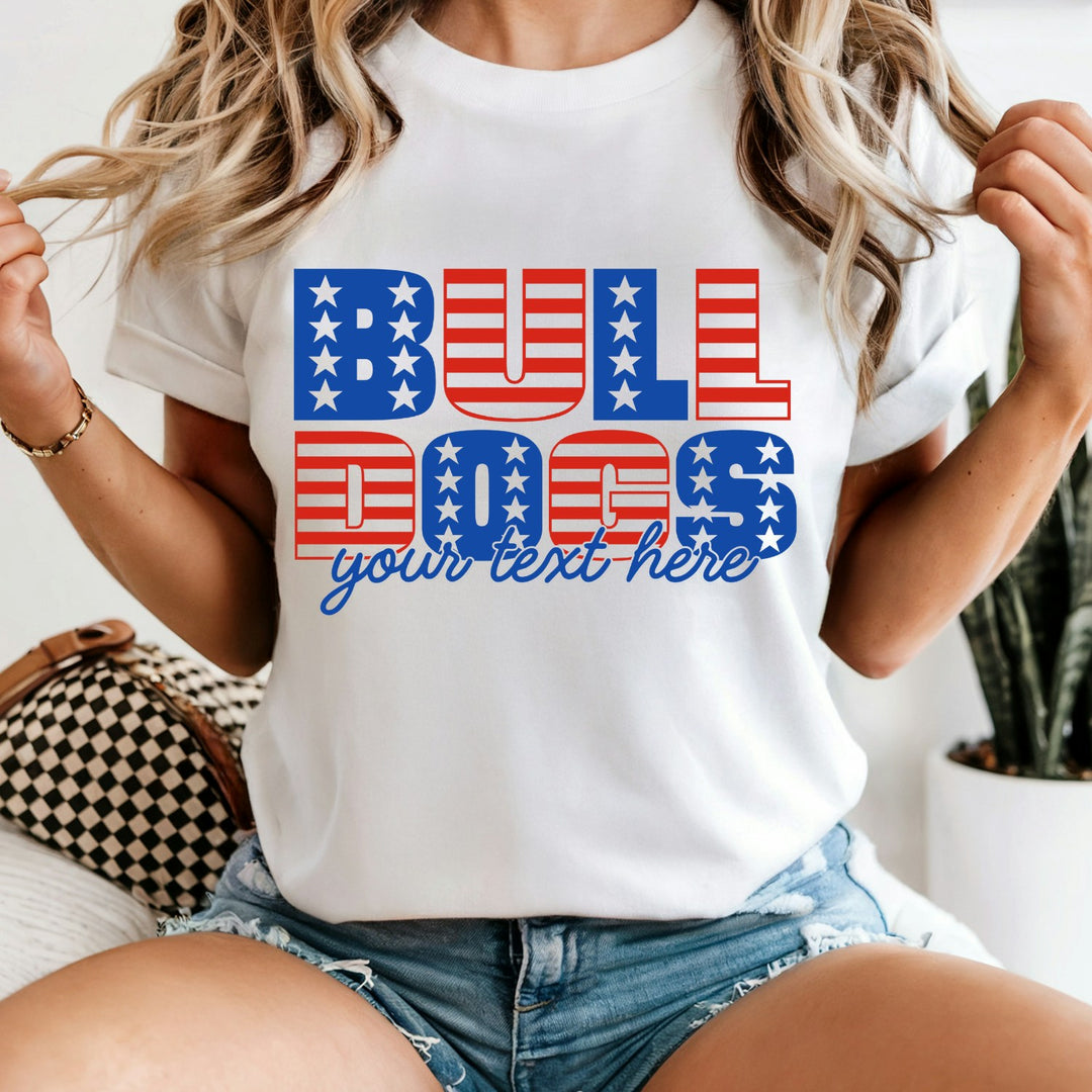 Stars and Stripes Mascot customizable DTF transfer mockup