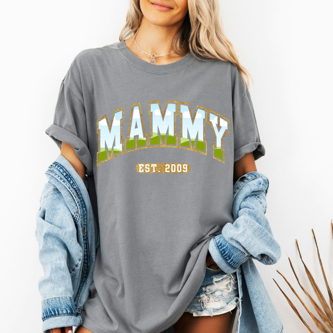 Mammy Est. Date customizable DTF transfer mockup