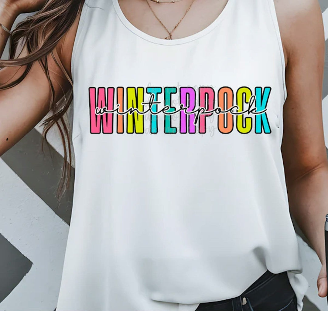 Colorful Words customizable DTF transfer