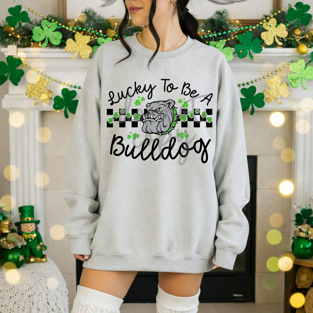Lucky to Be a Mascot customizable DTF transfer mockup