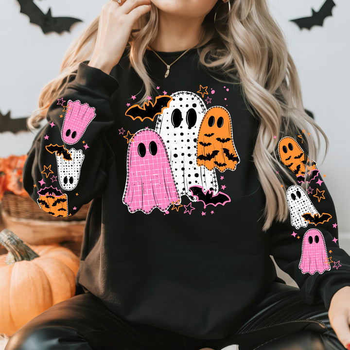 Pink & Orange Ghosties DTF Transfer
