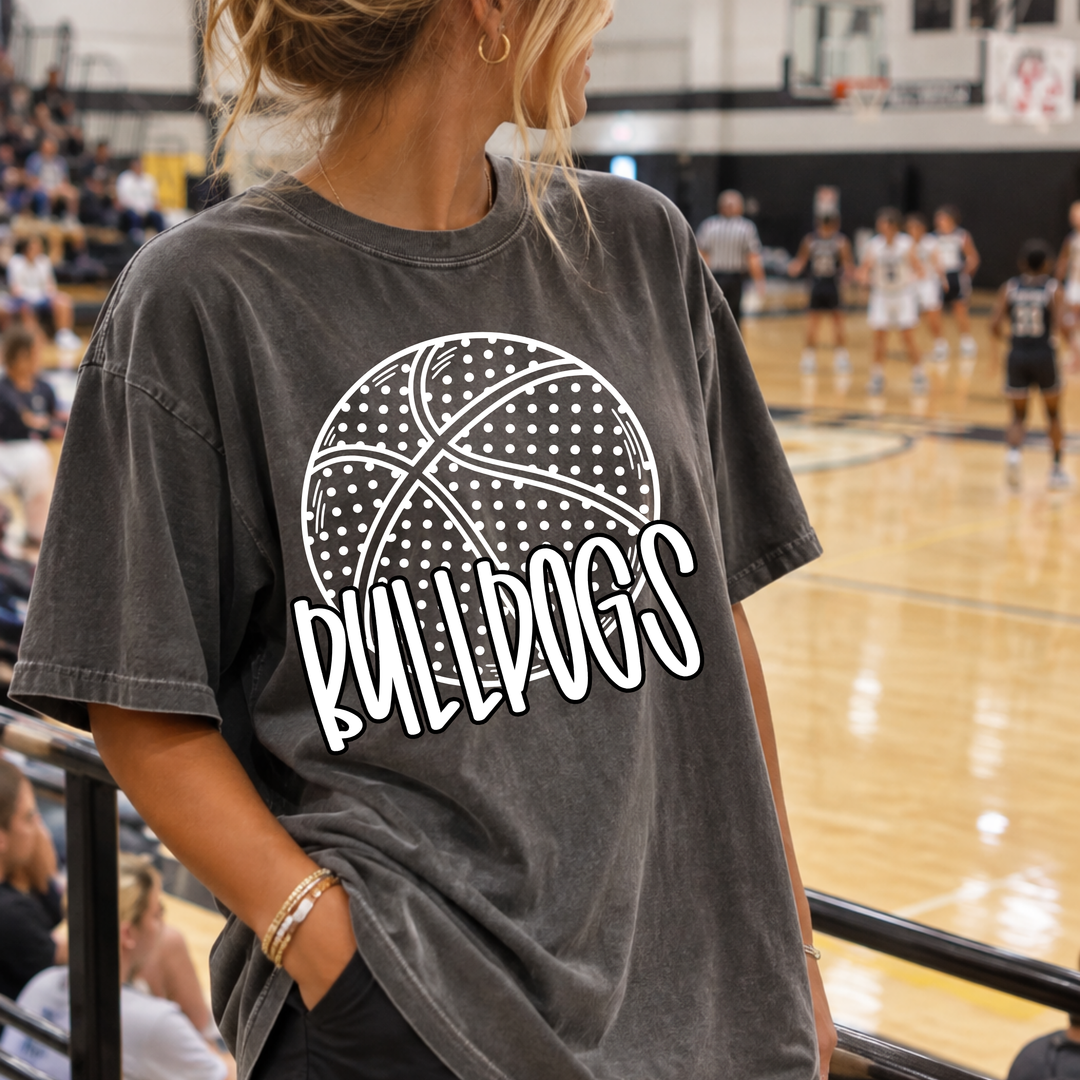 Polka Dot Basketball customizable DTF transfer
