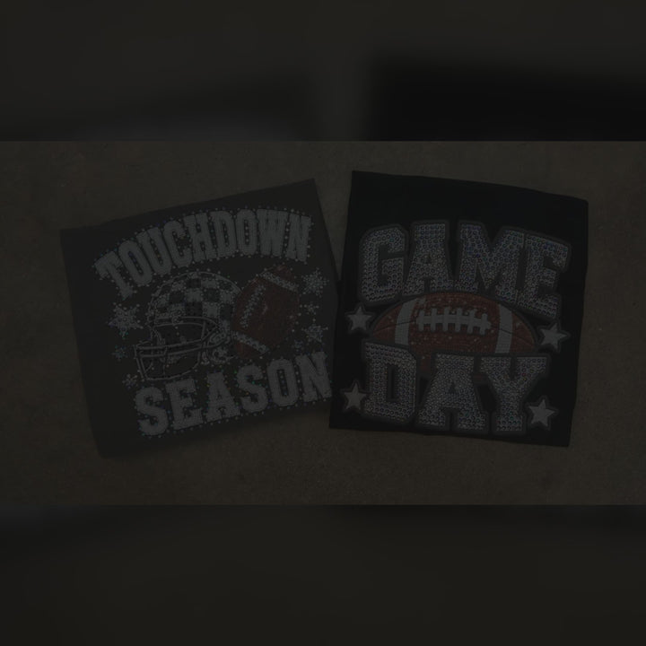 GAME DAY DTF + SPANGLE - COMPLTED TEE