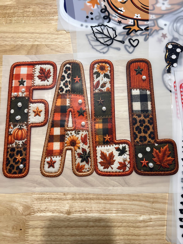 Pick Your Print – FALL Plaid Patchwork DTF transfer