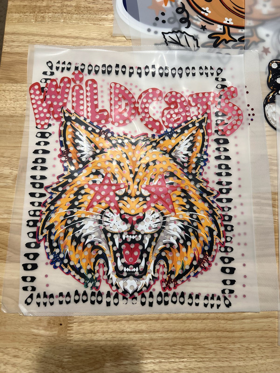 Pick Your Print – Wildcats Mascot – DTF + Spangle DTF transfer
