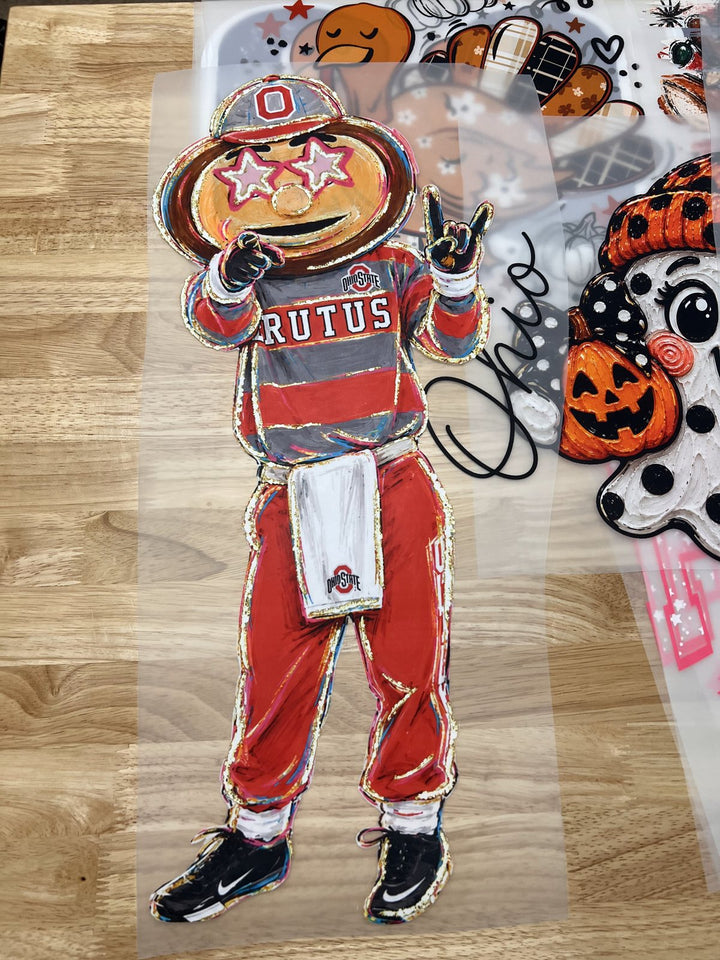 Pick Your Print – Brutus Buckeye Full Body – 20in DTF transfer