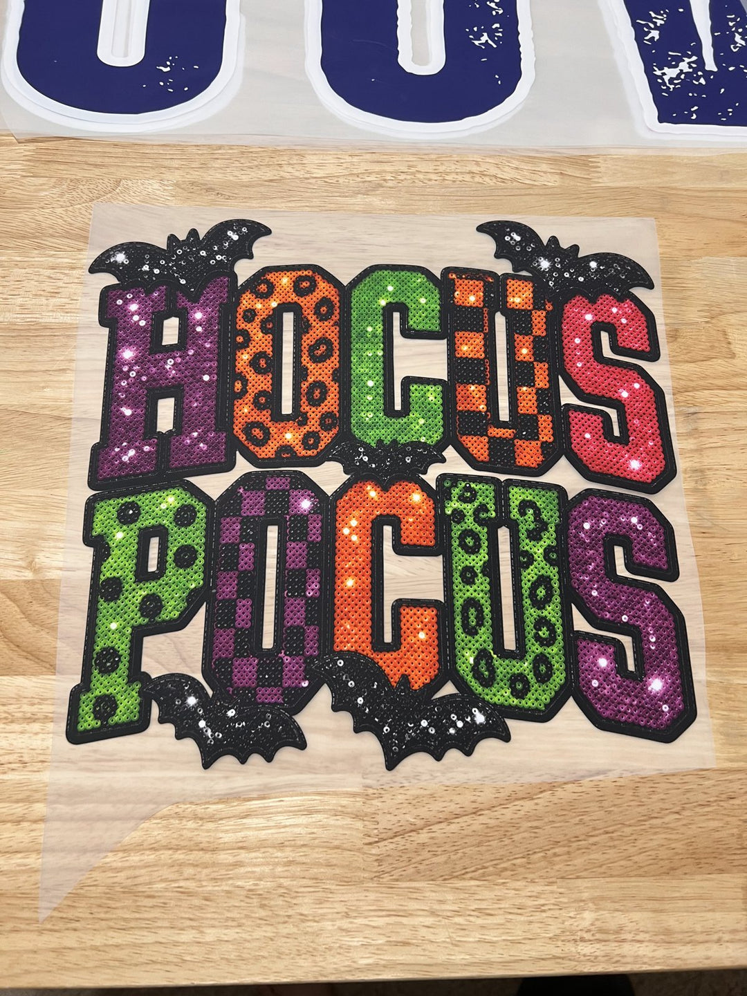 Pick Your Print – Hocus Pocus Patchwork DTF transfer