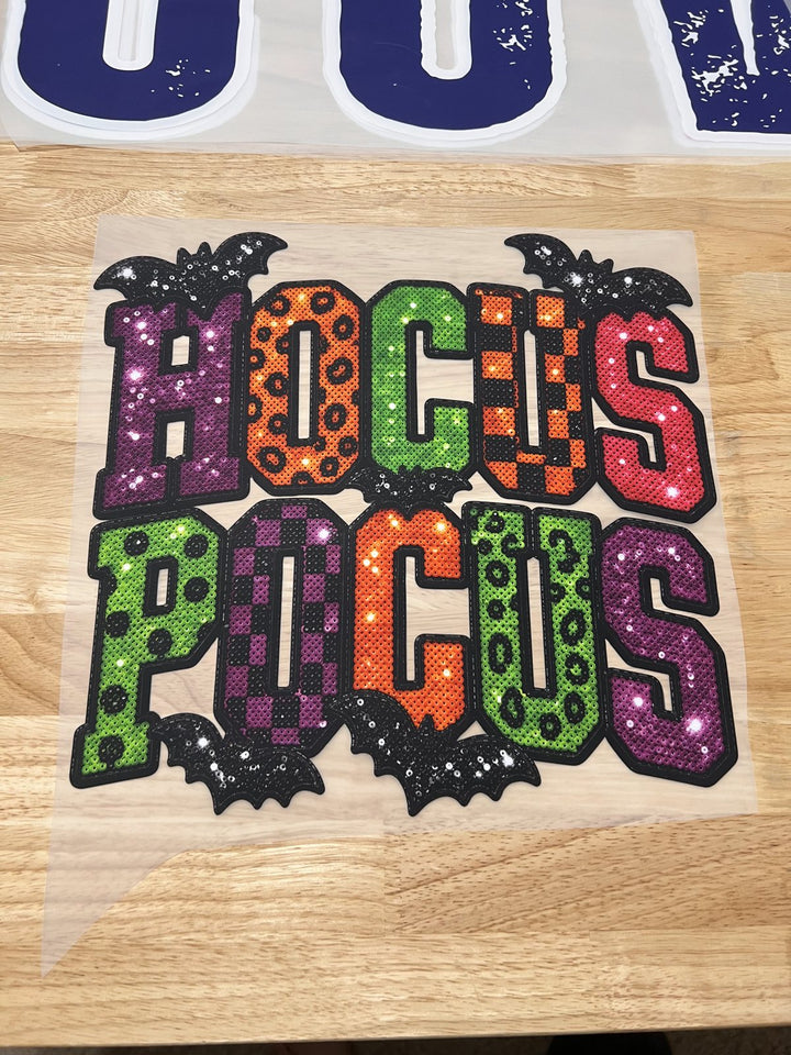 Pick Your Print – Hocus Pocus Patchwork DTF transfer