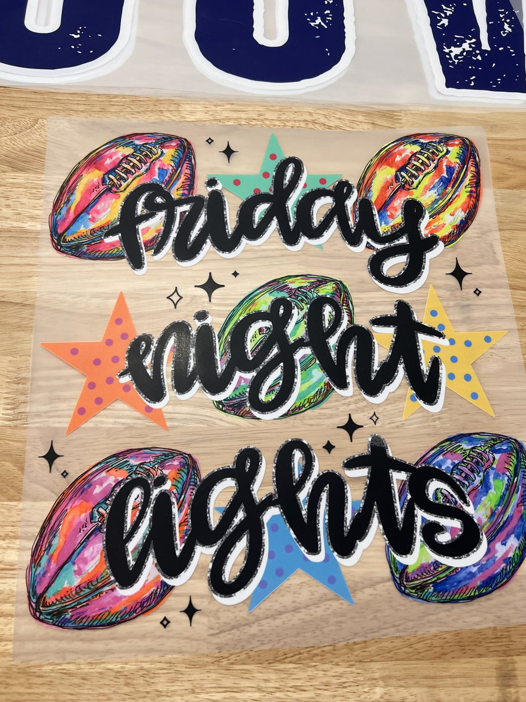 Pick Your Print – Friday Night Lights (Holographic) DTF transfer
