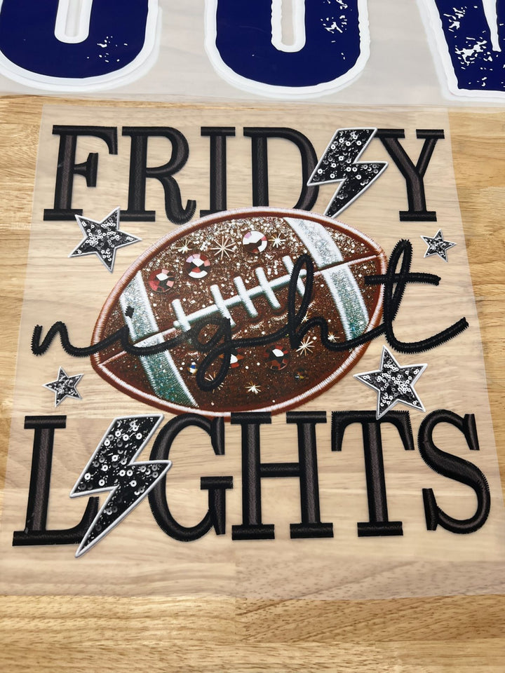 Pick Your Print – Friday Night Lights (Brown Football) DTF transfer
