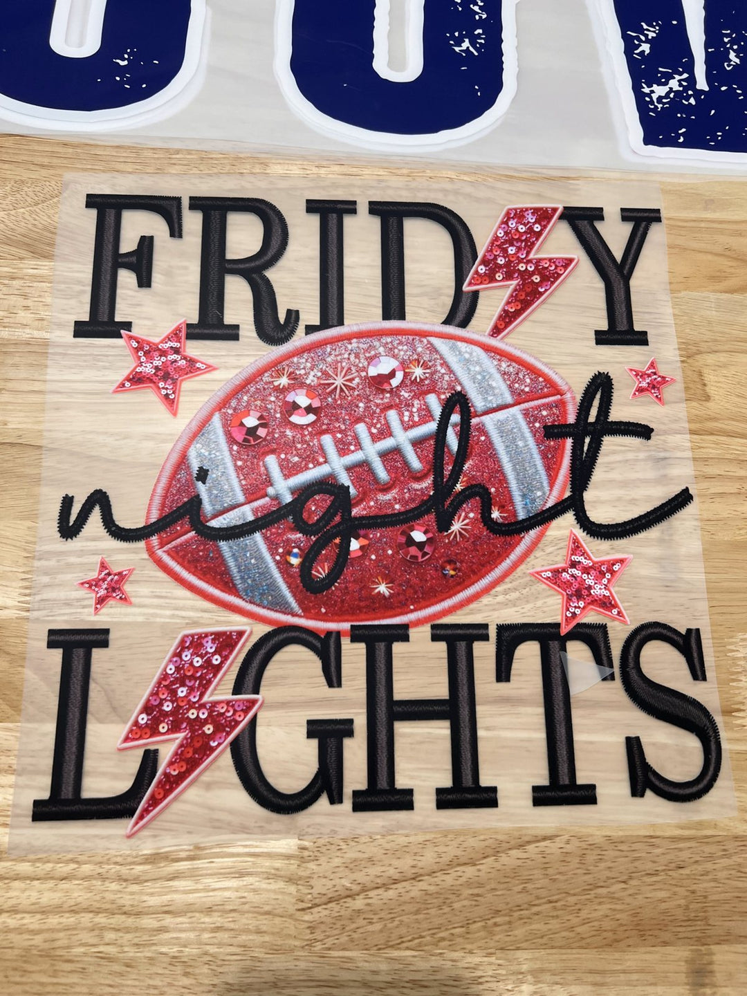 Pick Your Print – Friday Night Lights (Pink Football) DTF transfer