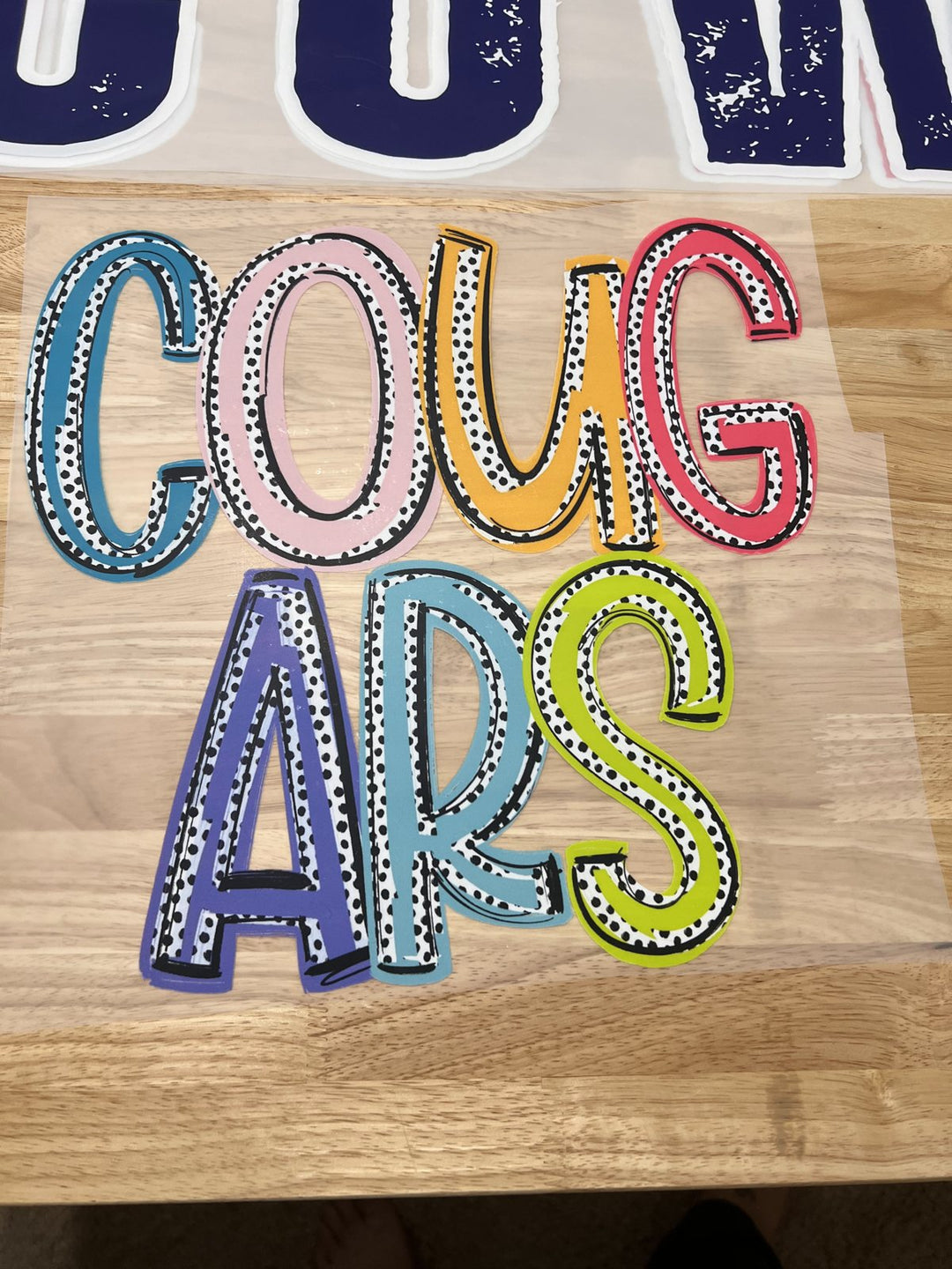 Pick Your Print – Cougars Patchwork DTF transfer