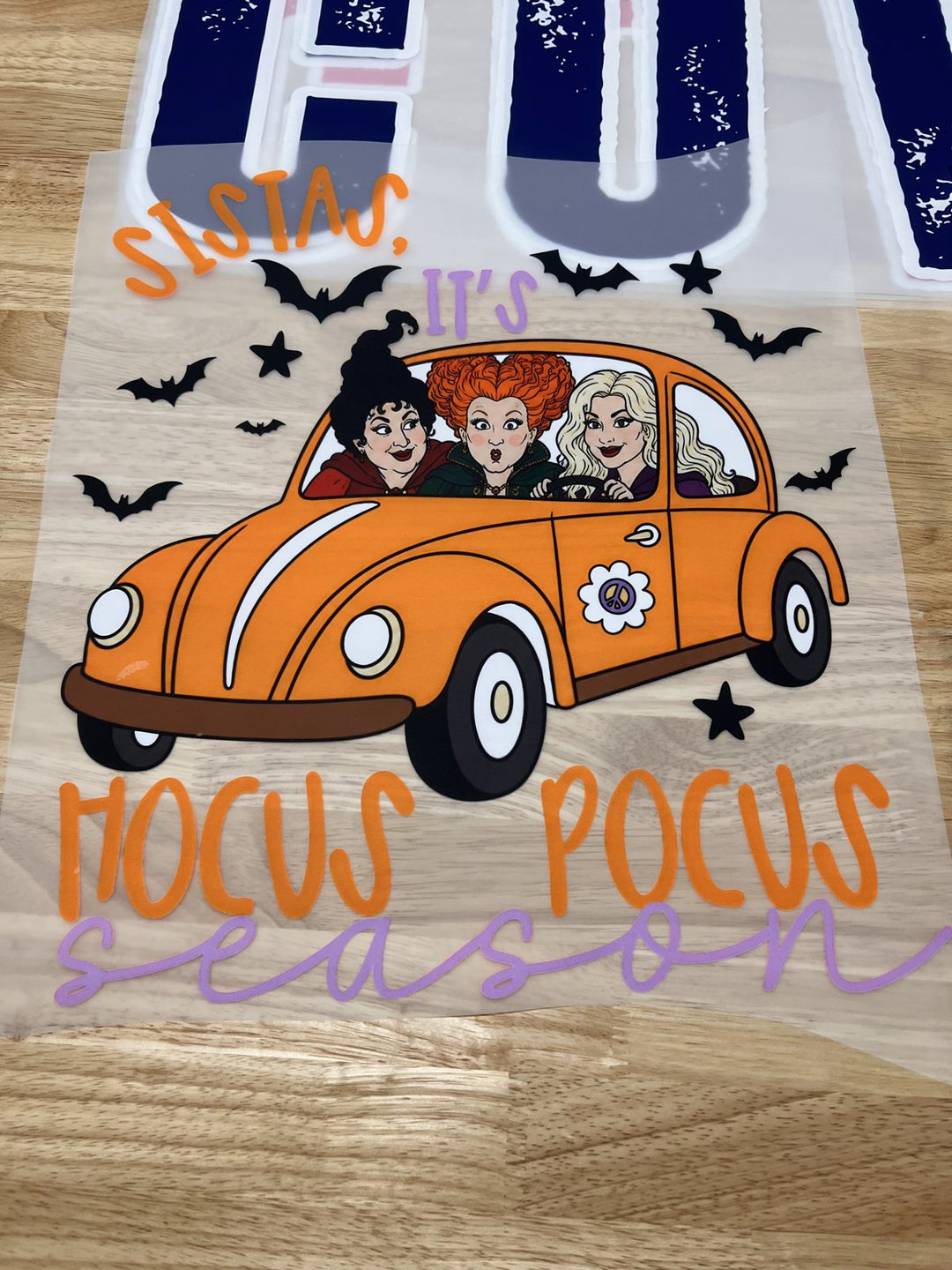 Pick Your Print – Hocus Pocus Season Car – Oversized DTF transfer