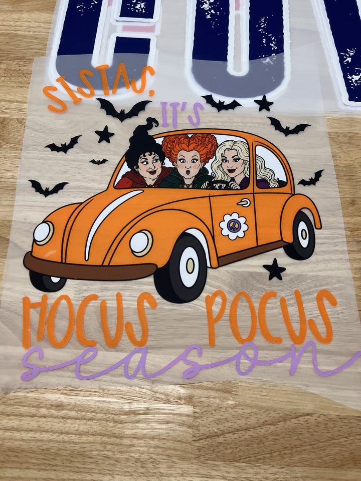 Pick Your Print – Hocus Pocus Season Car – Oversized DTF transfer