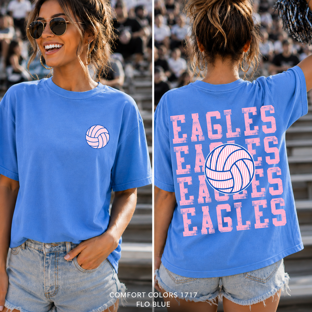 Seersucker Striped Volleyball customizable DTF transfer