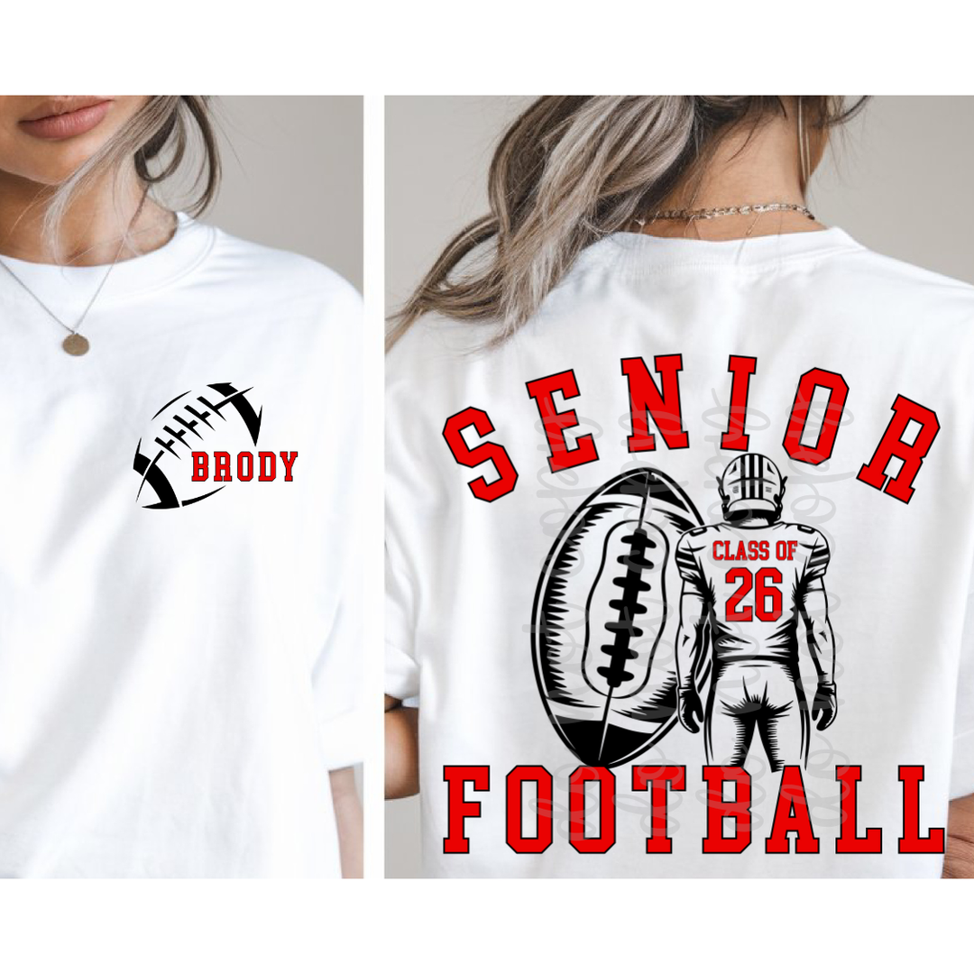 Senior Football Class of customizable DTF transfer