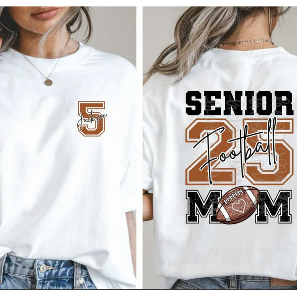 Senior Football Mom customizable DTF transfer