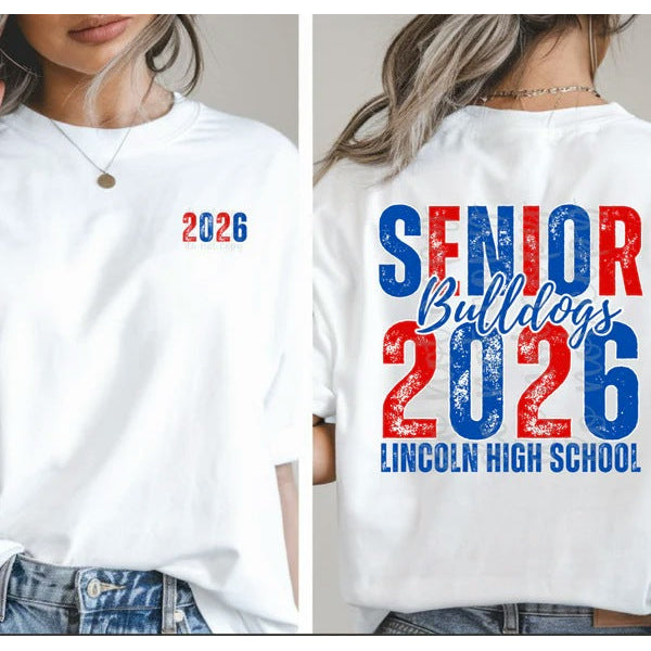 Senior Year Mascot customizable DTF transfer