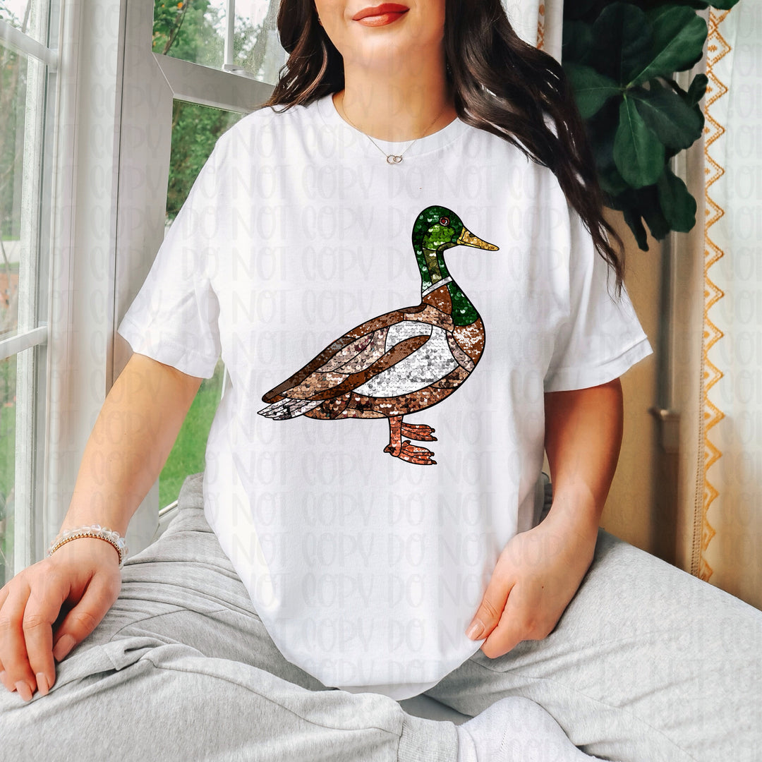 SEQUIN DUCK MALLARD