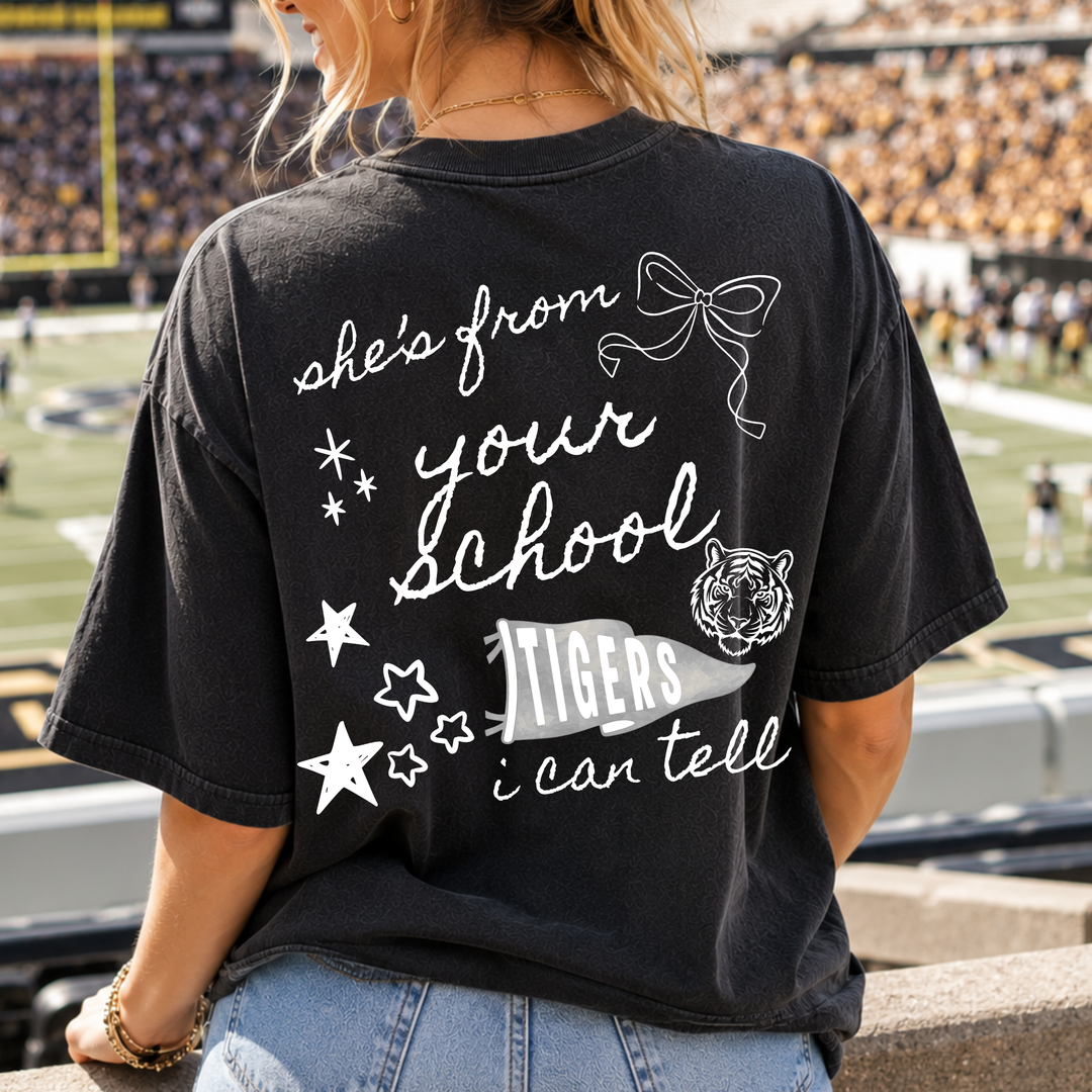 She's From I Can Tell Collage customizable DTF transfer