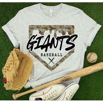 Simple Camo Drip Baseball customizable DTF transfer