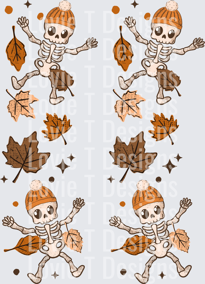 Skellie Fall Leaves (Sleeve) DTF Transfer design