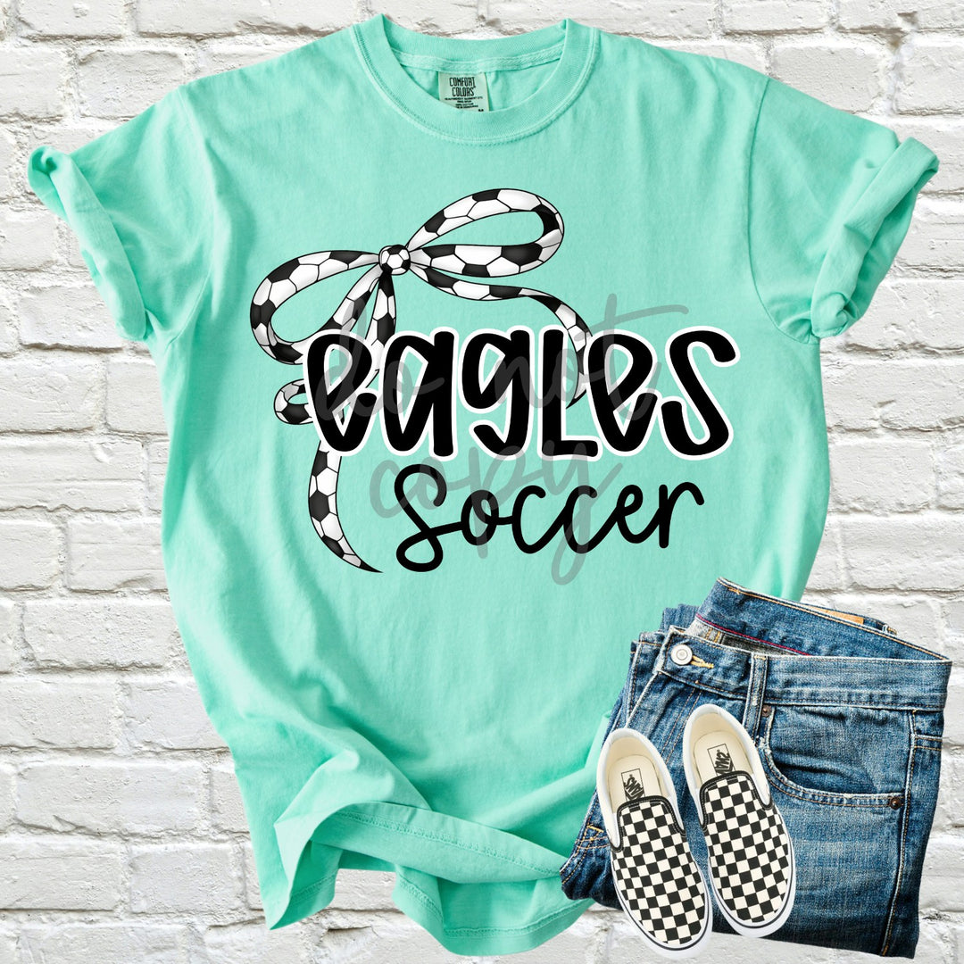 Thin Soccer Bow customizable DTF transfer mockup