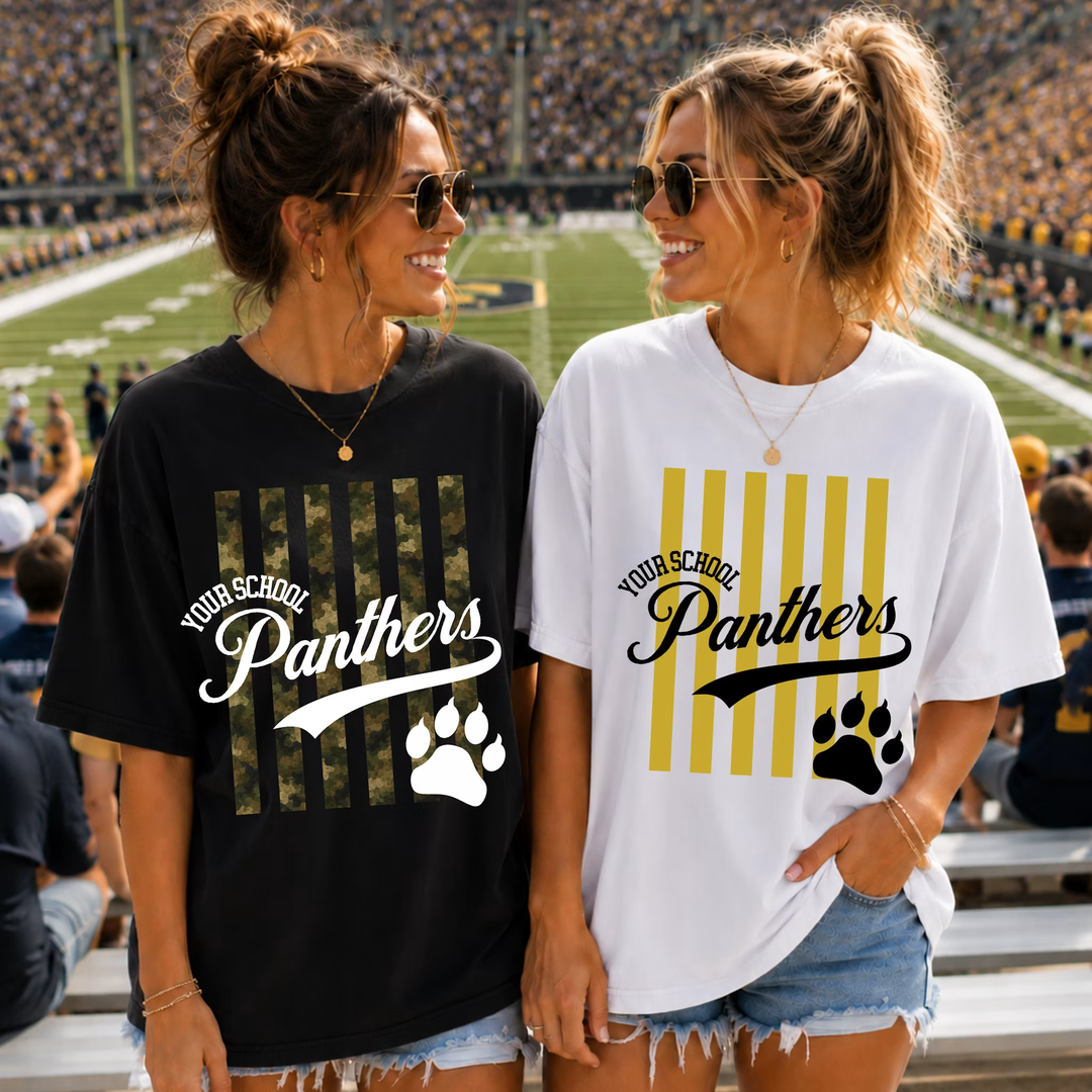 Striped Mascot Paw customizable DTF transfer
