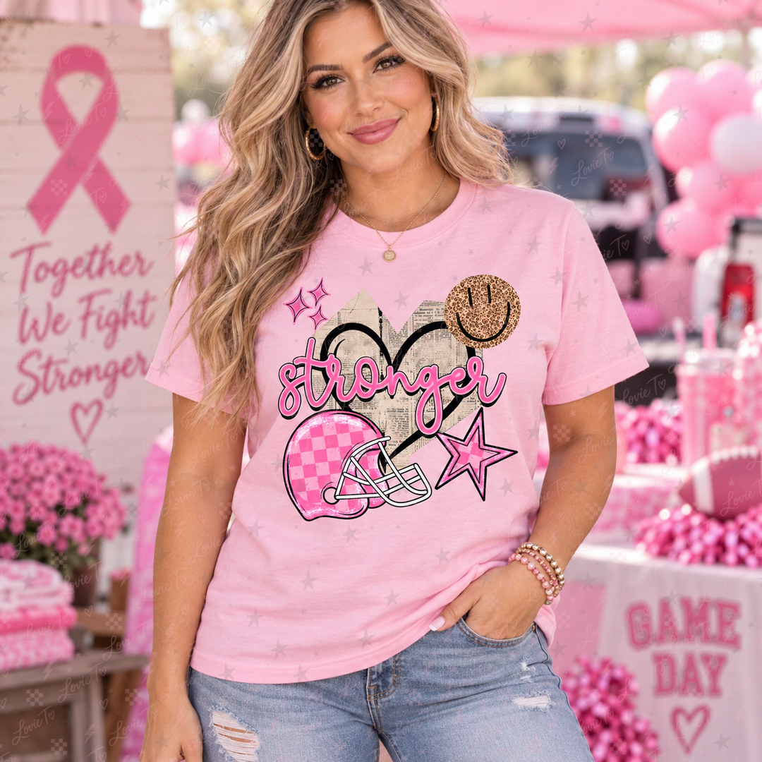 Stronger pink-out sports completed tee
