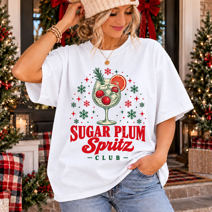 Sugar Plum Spritz Club DTF transfer mockup