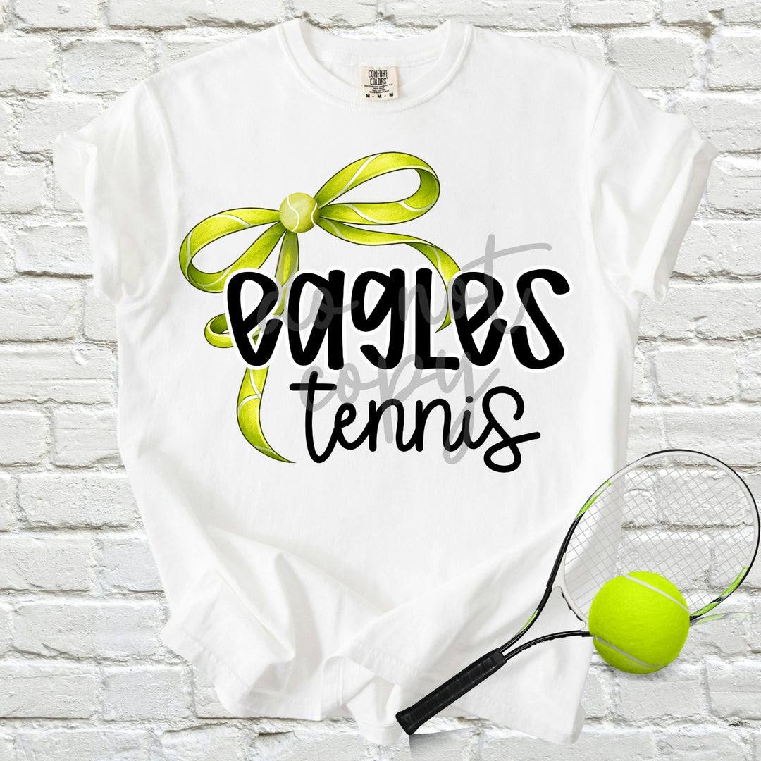 Thin Tennis Bow customizable DTF transfer mockup