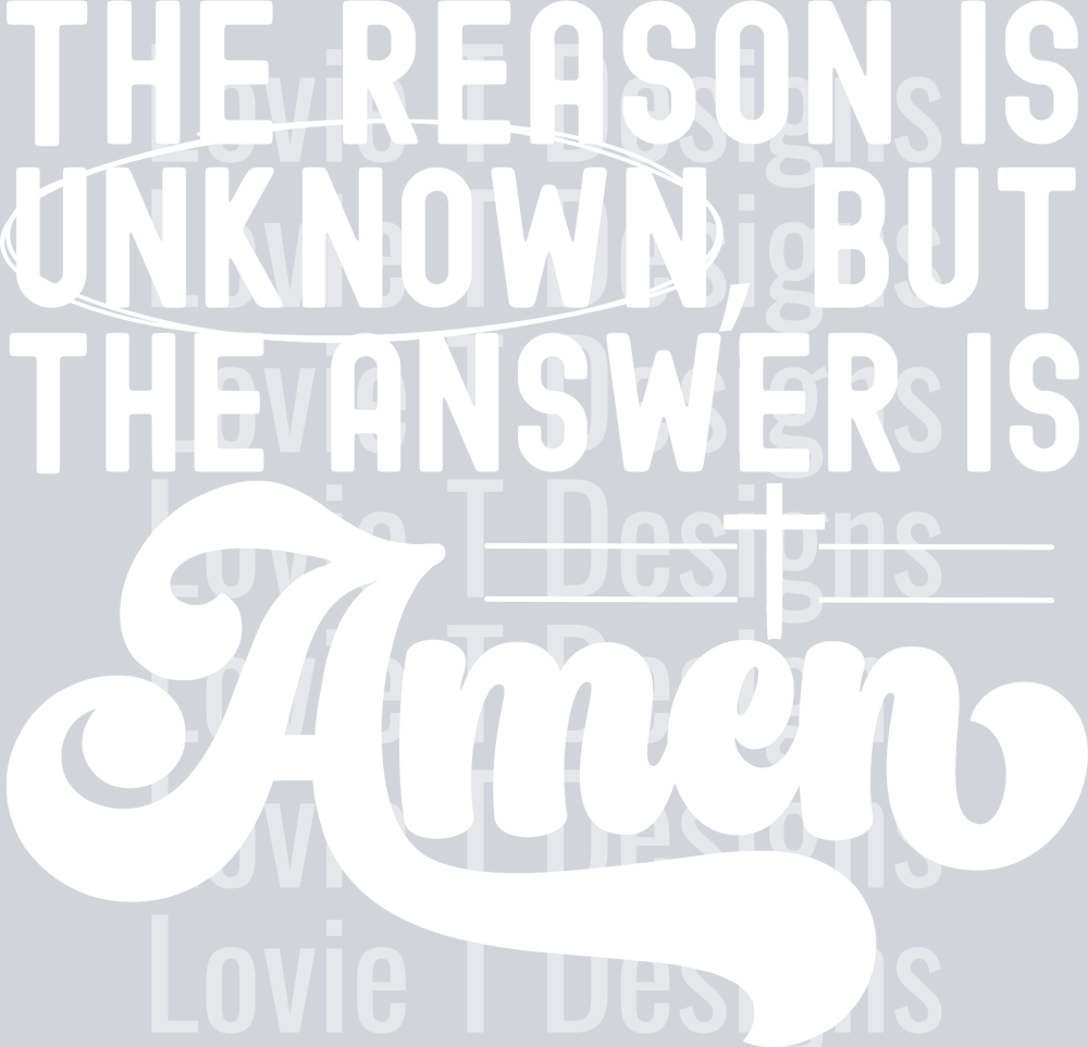 the answer is Amen - white