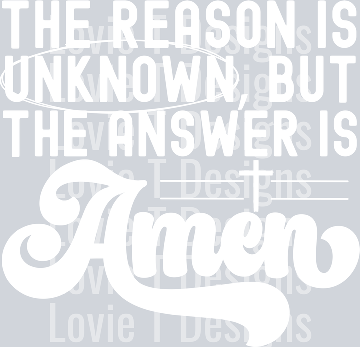 the answer is Amen - white