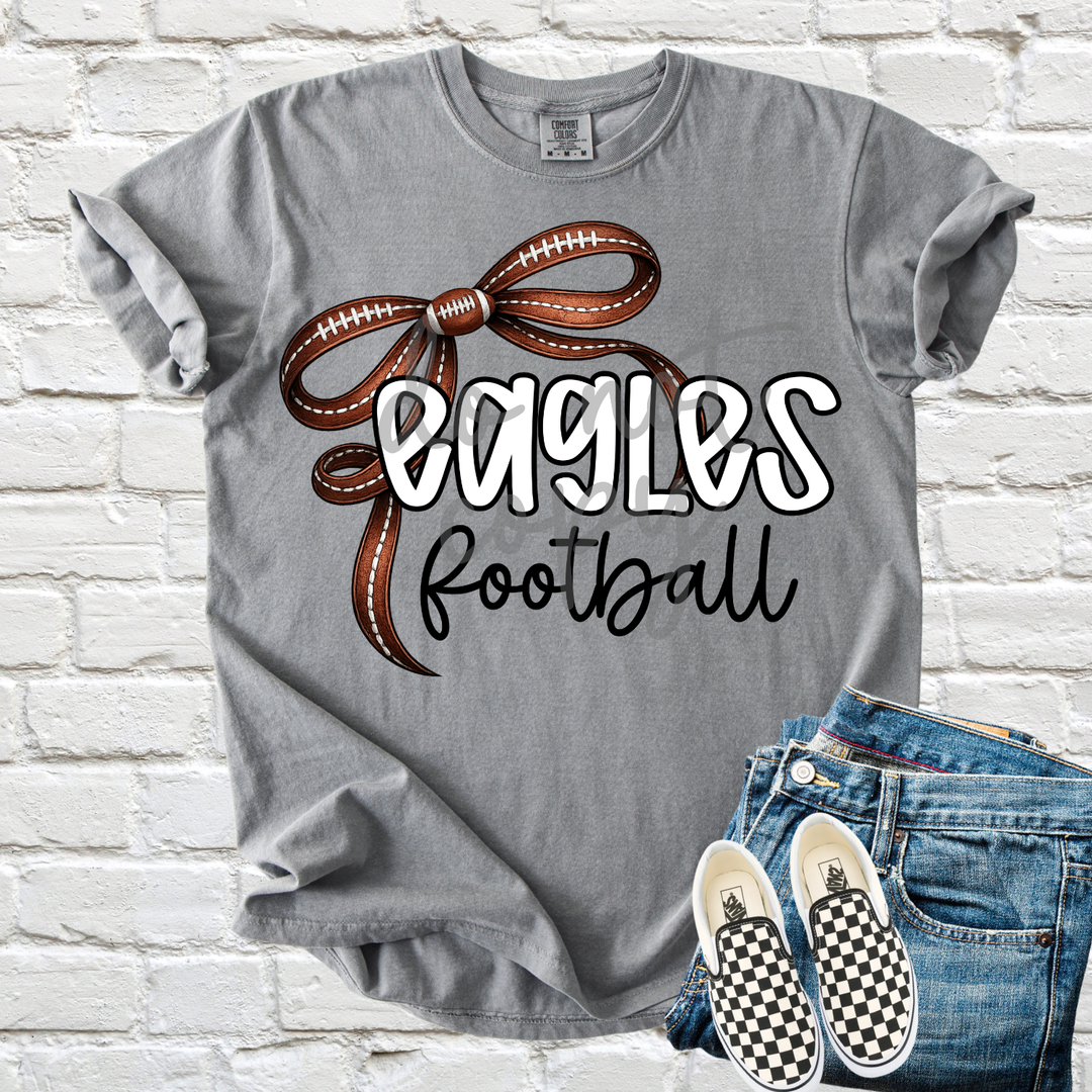 Thin Football Bow customizable DTF transfer