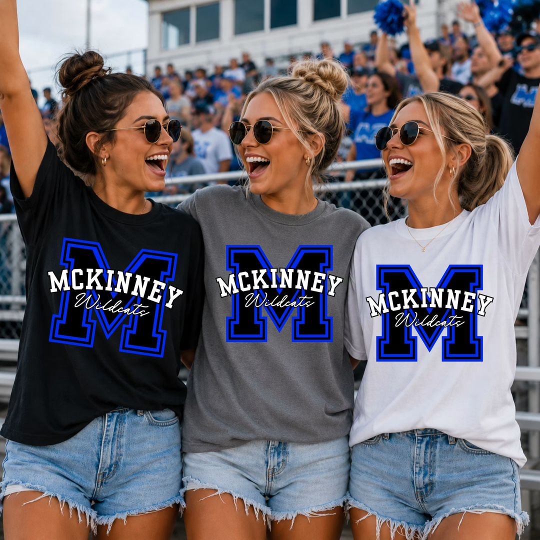 Varsity Initial School Mascot customizable DTF transfer