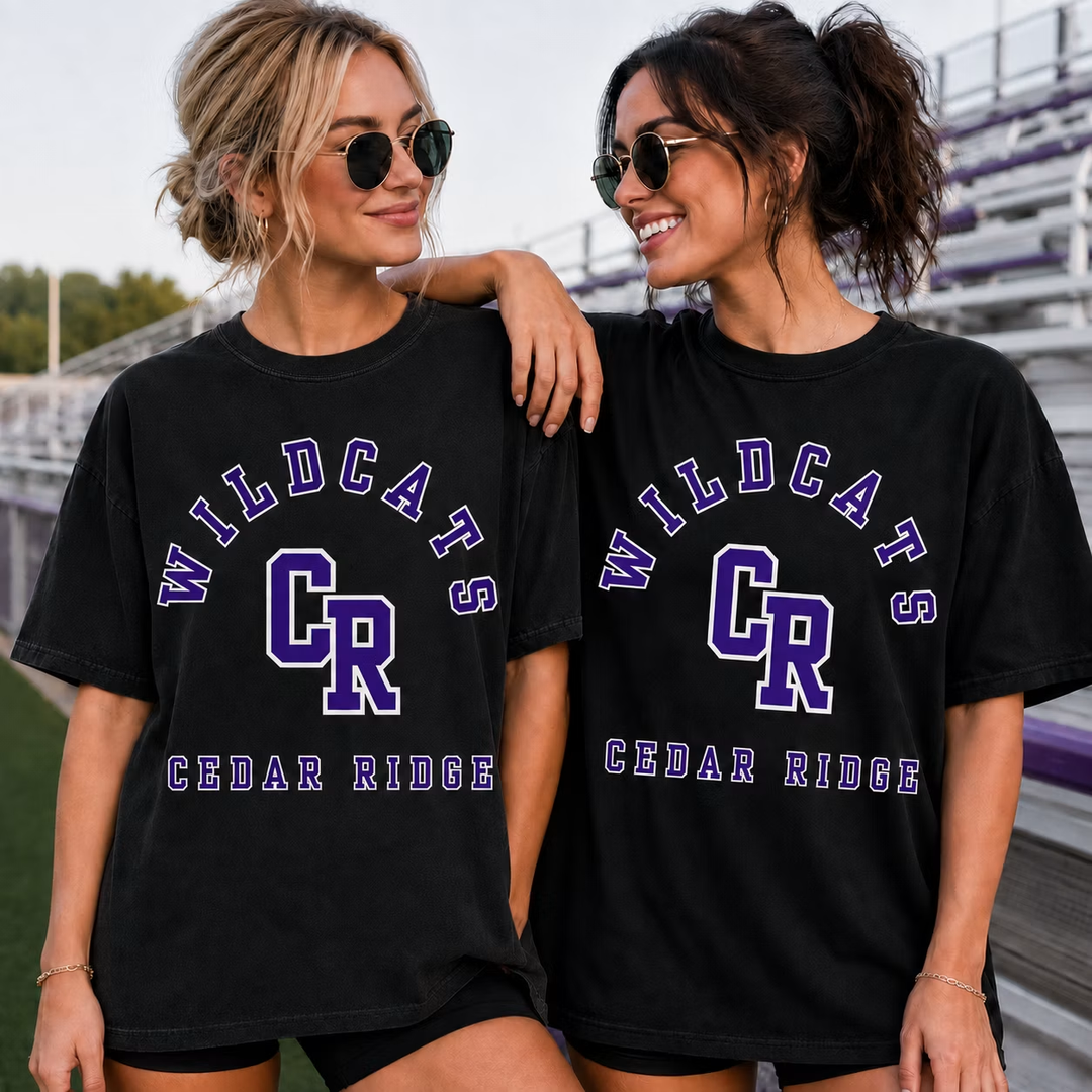 Varsity Initial School Name customizable DTF transfer