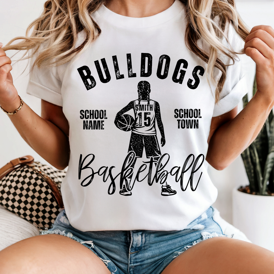 Vintage Basketball Team 2 customizable DTF transfer