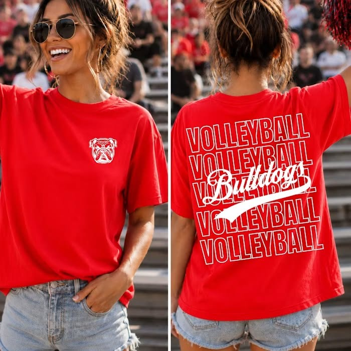 Volleyball Repeat Back customizable DTF transfer