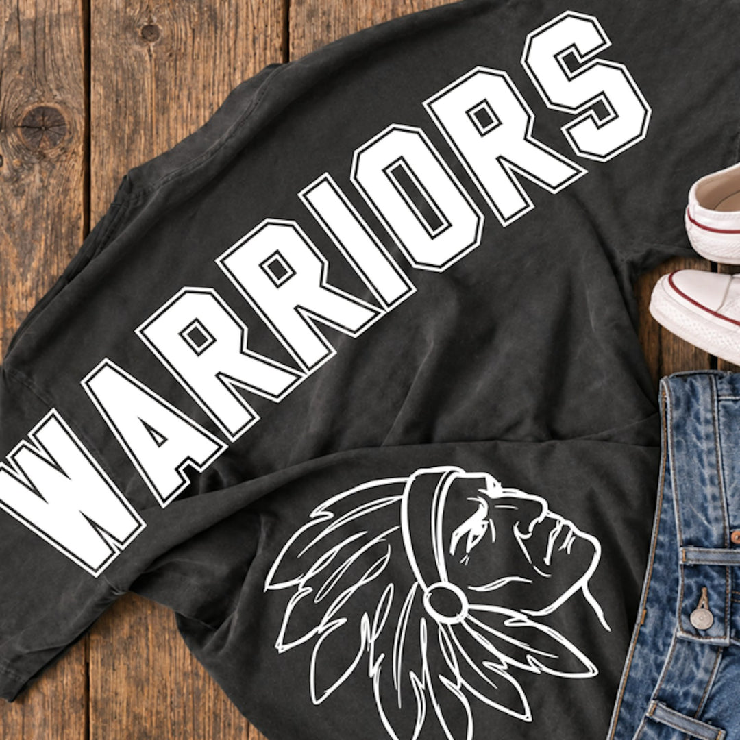 Across the Back Big Back Varsity customizable DTF transfer