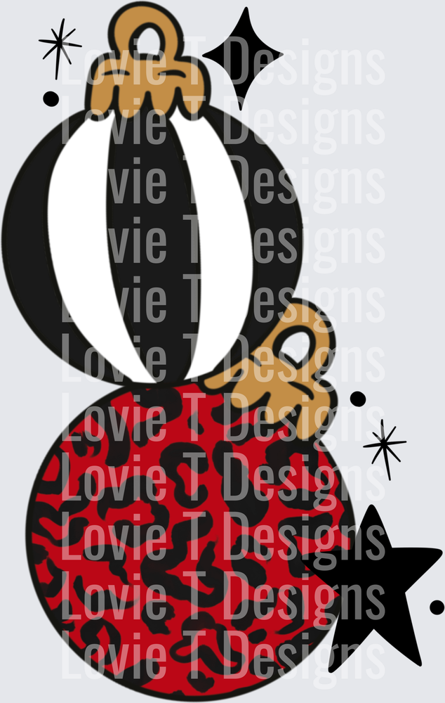 Christmas Ornament Pocket DTF transfer