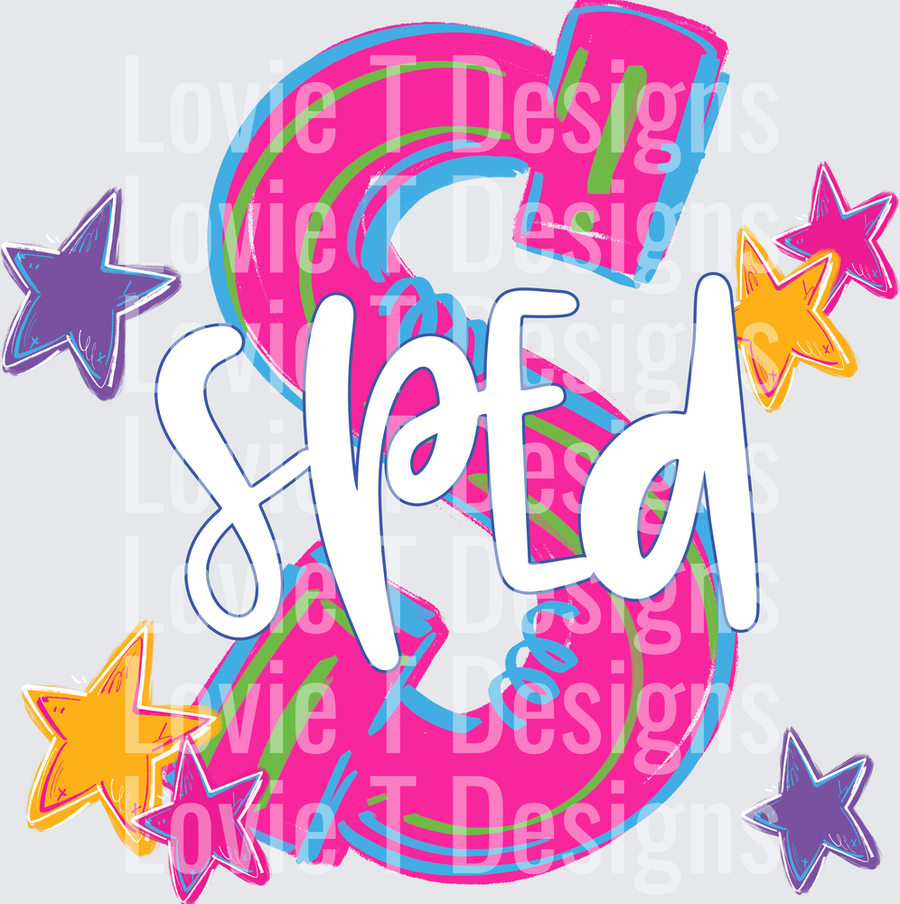SPED HYPE SQUAD NEON