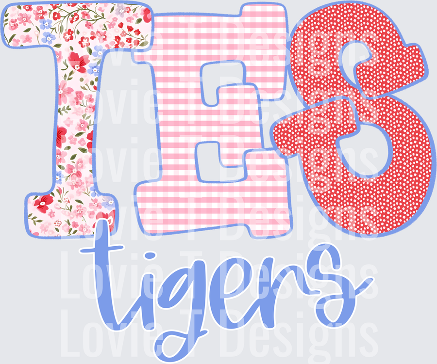 TES TIGERS FLORAL + GINGAM