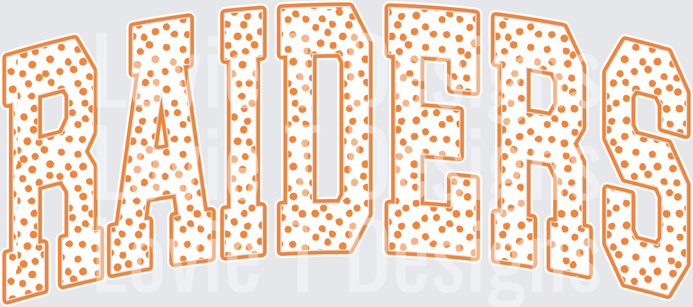 POLKA DOT RAIDERS ORANGE