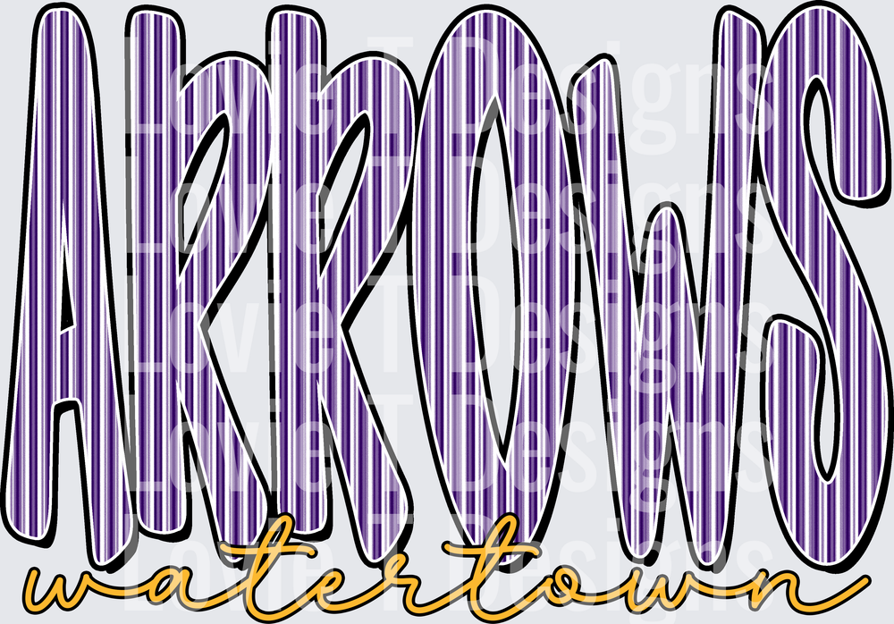 ARROWS WATERTOWN PURPLE SEERSUCKER WORD