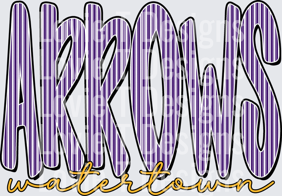 ARROWS WATERTOWN PURPLE SEERSUCKER WORD